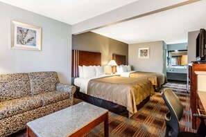 Desk, blackout curtains, iron/ironing board, free WiFi