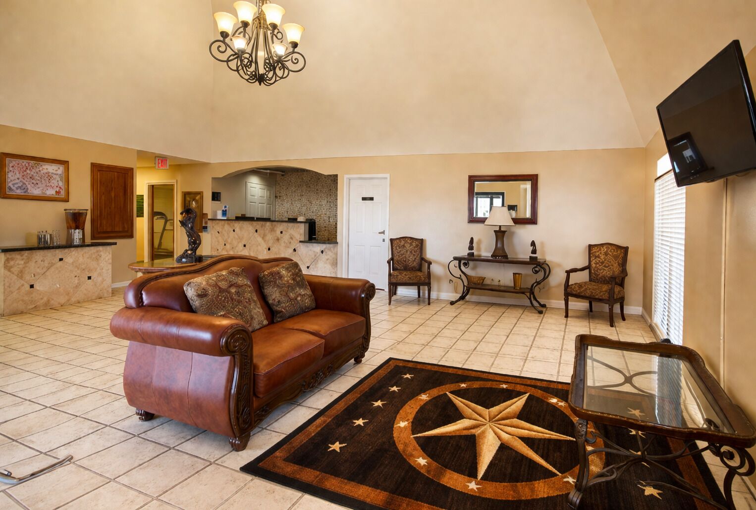 Sala de estar en el lobby