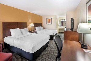 Standard Room, 2 Queen Beds, Non Smoking, Refrigerator & Microwave | Pillowtop beds, desk, laptop workspace, soundproofing
