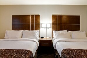 Hypo-allergenic bedding, in-room safe, desk, iron/ironing board