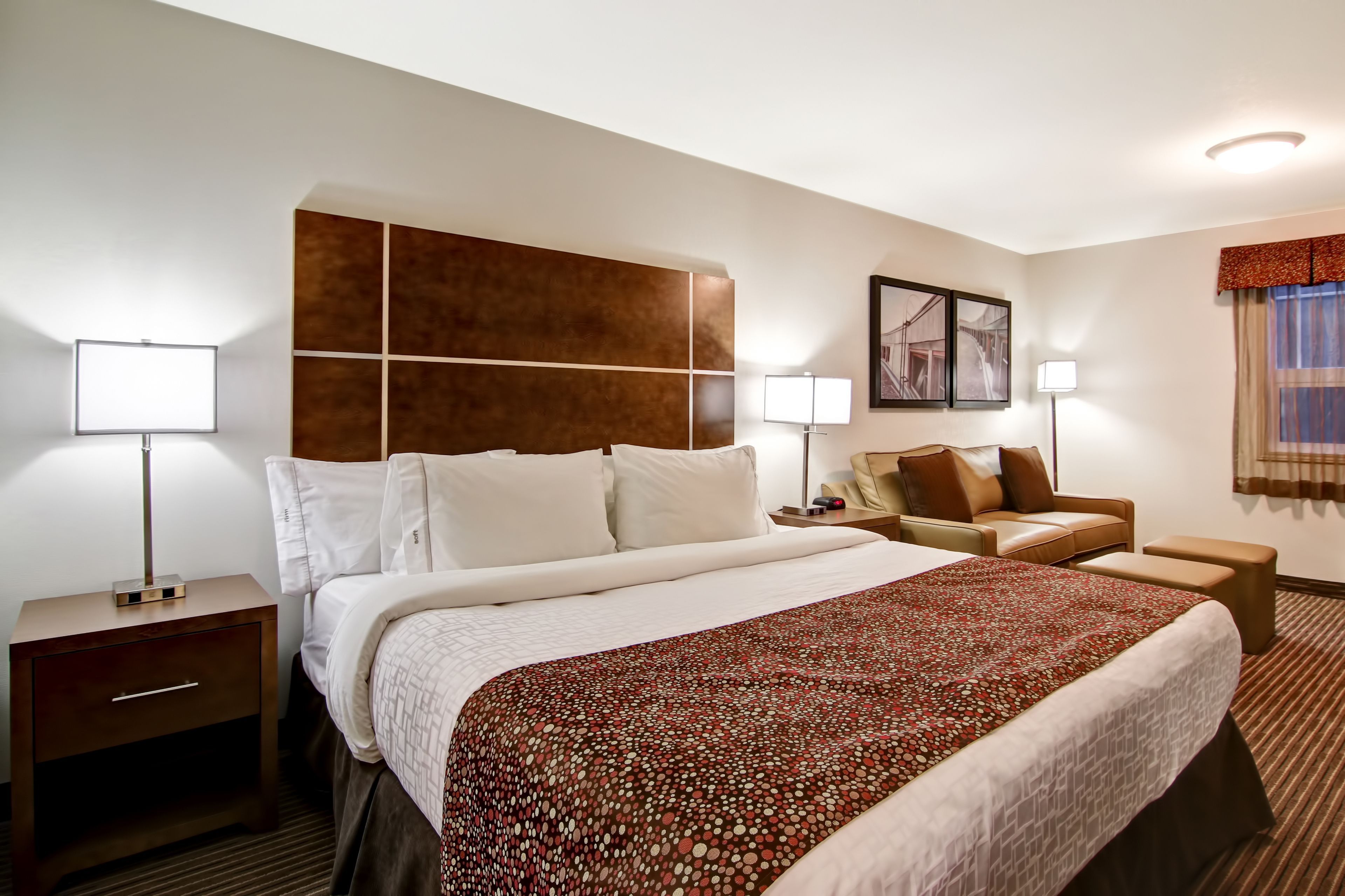 hypo-allergenic bedding, in-room safe, desk, iron/ironing board