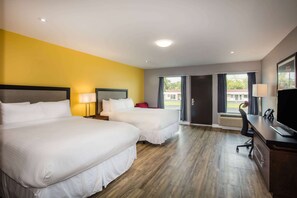 Room, 2 Queen Beds, Non Smoking, Lakeside (First Floor) | 1 bedroom, desk, blackout drapes, soundproofing