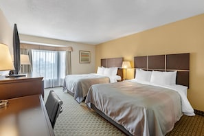 Standard Room, 2 Queen Beds, Non Smoking | Premium bedding, in-room safe, desk, laptop workspace