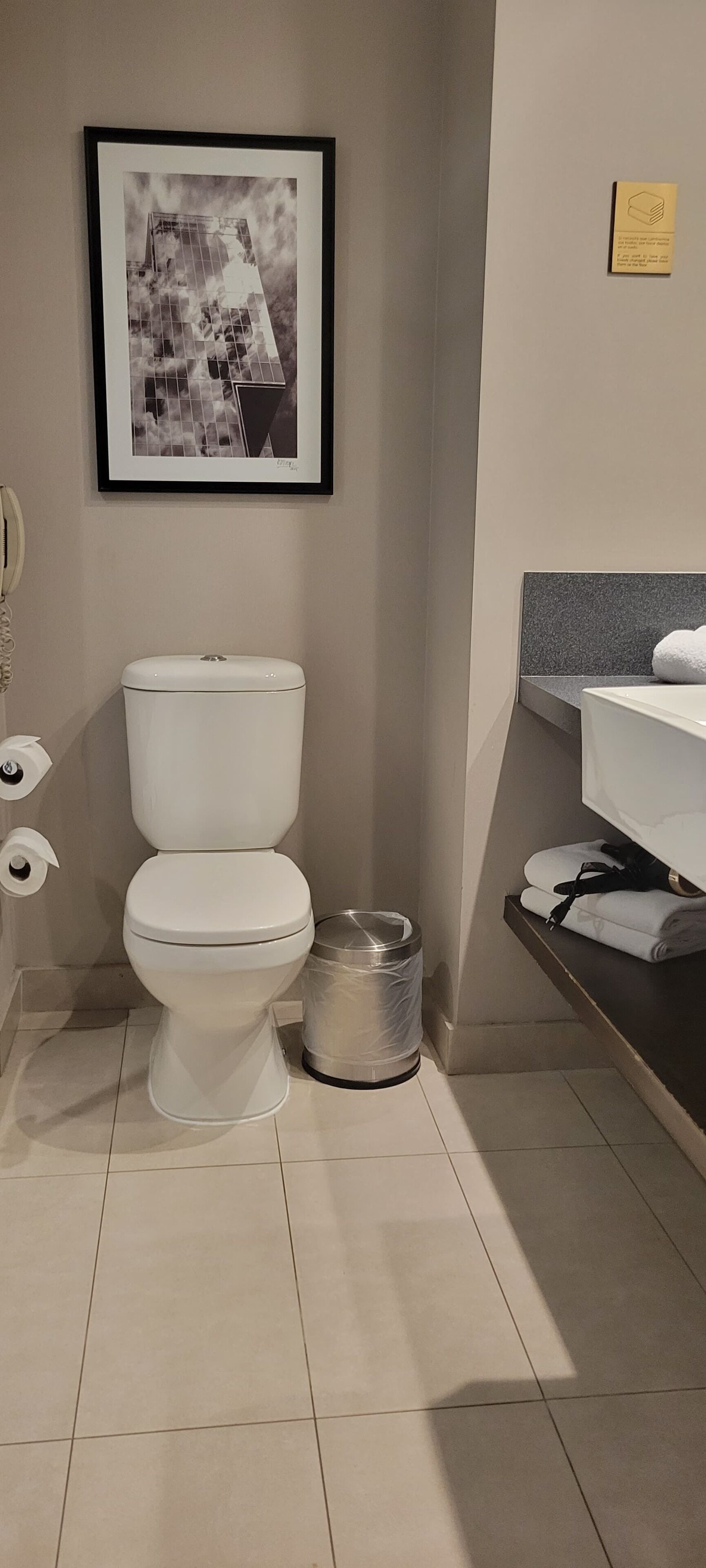 shower, rainfall showerhead, eco-friendly toiletries, hair dryer