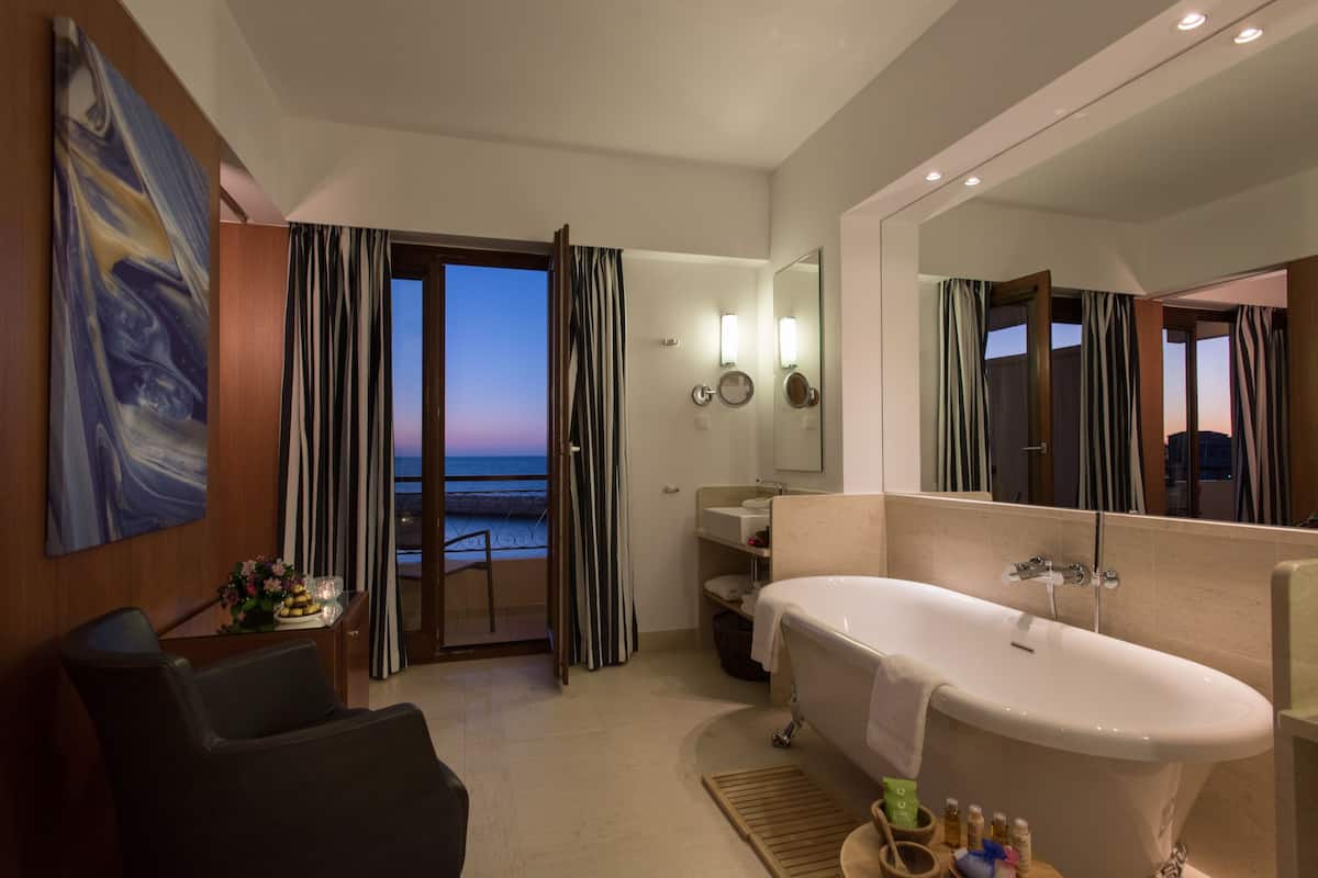 free toiletries, hair dryer, slippers, towels