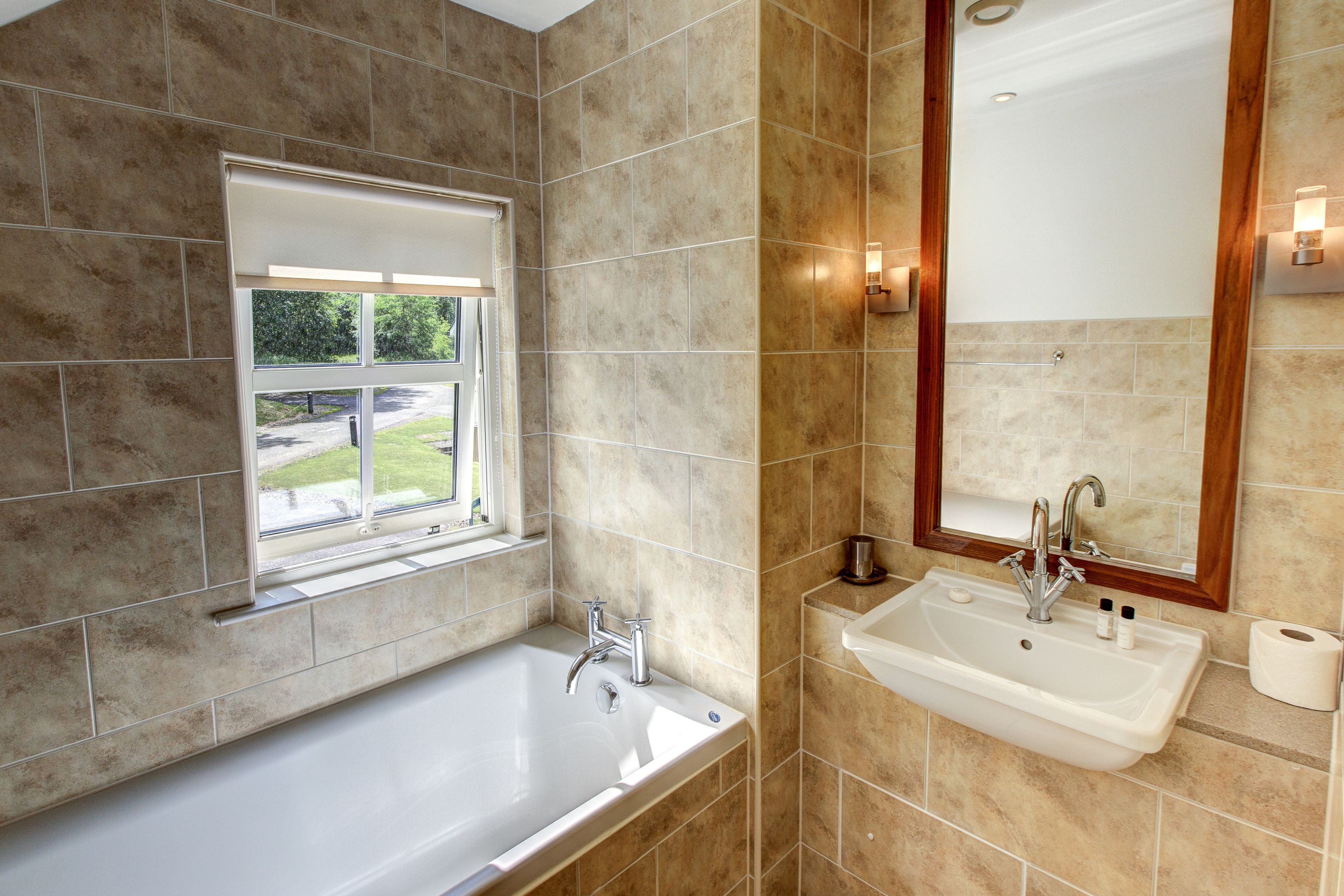 free toiletries, hair dryer, towels