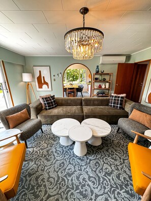 Mountain View Manor | Living area | Flat-screen TV, Netflix, streaming services