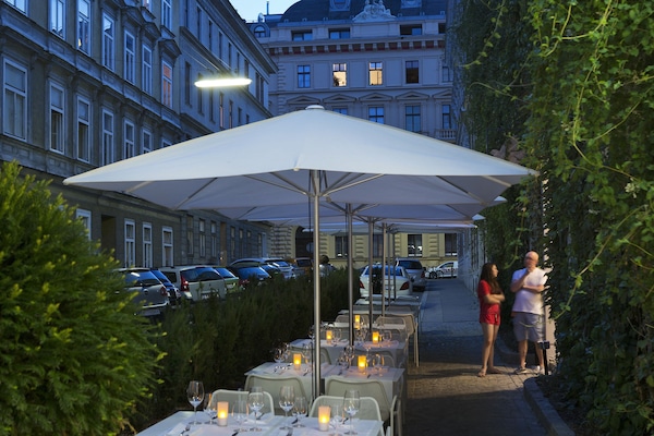 Udsigt fra overnatningsstedet