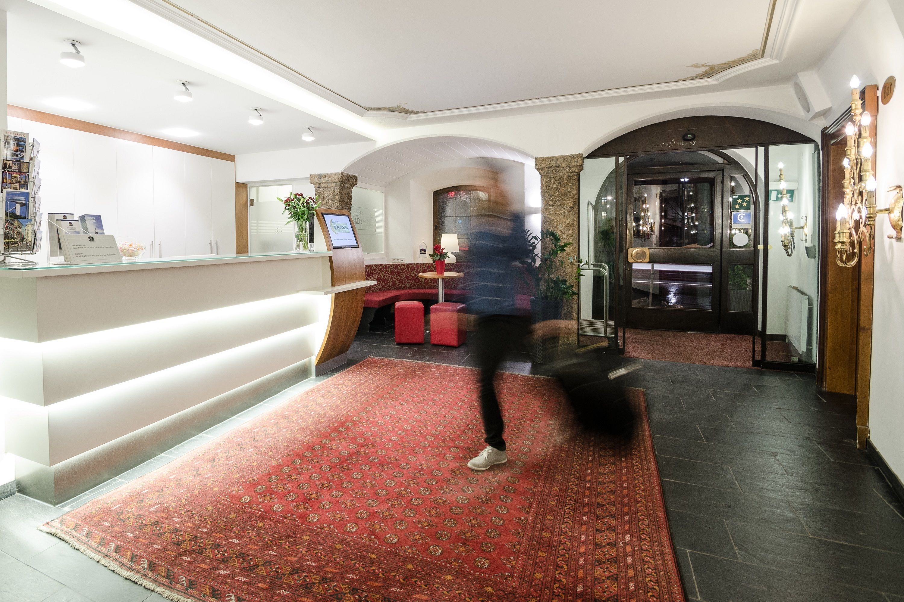 check-in/check-out kiosk