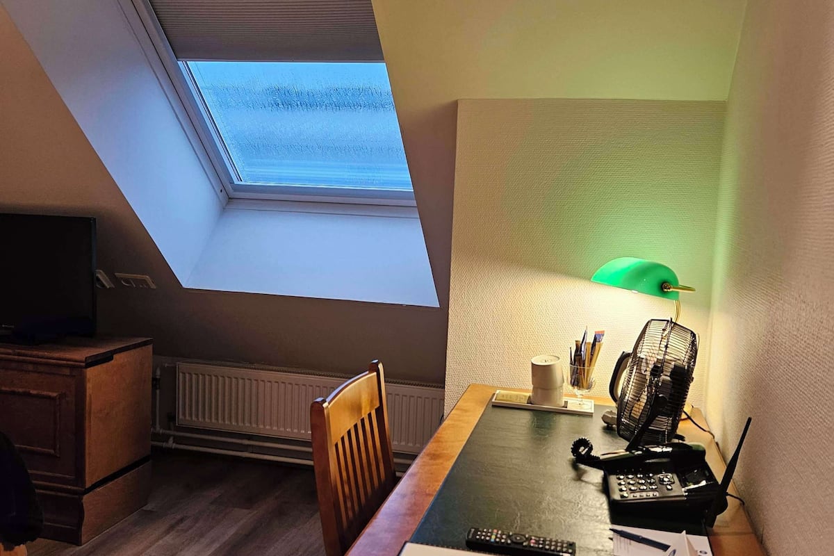 Quarto standard, 1 cama de solteiro, para não fumantes | Roupas de cama antialérgicas, frigobar, escrivaninha