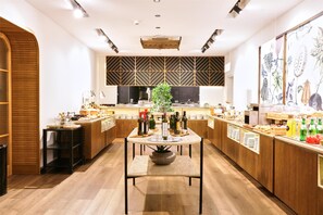 Daily buffet breakfast (EUR 24 per person)
