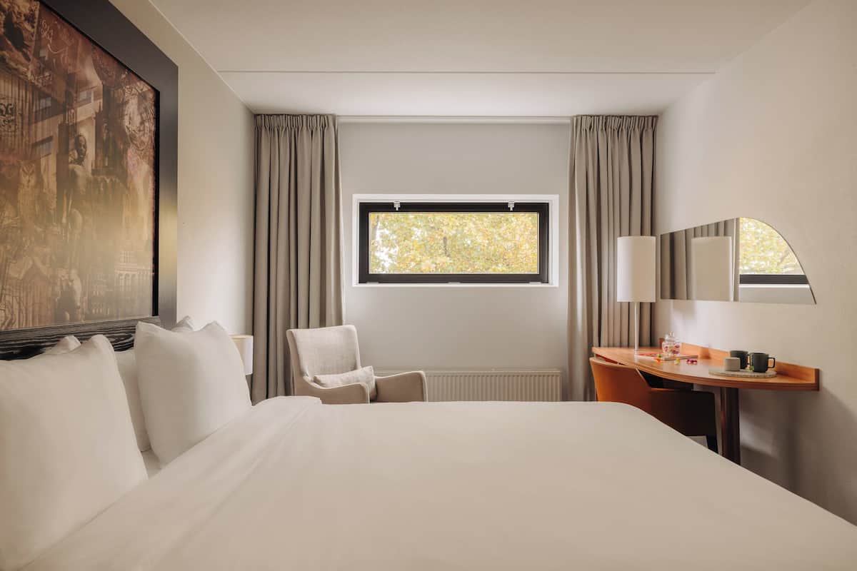 Comfort Double Room | Premium bedding, in-room safe, desk, laptop workspace