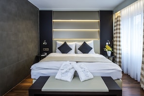 Chambre Prestige double | Literie de qualité, coffre-fort, bureau