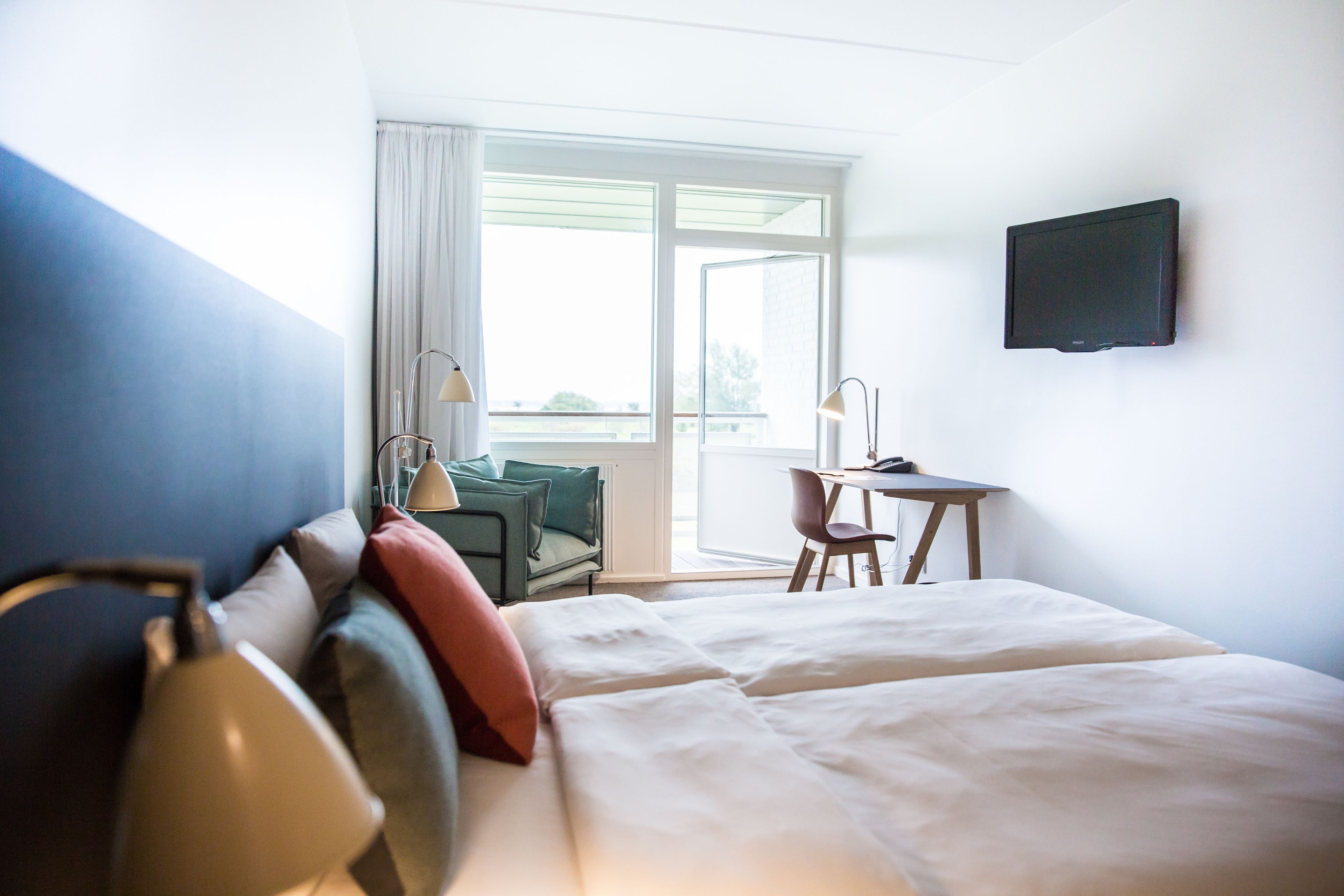 Superior-Zweibettzimmer, Meerblick | Hochwertige Bettwaren, individuell dekoriert, Schreibtisch