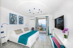 Executive Room, Sea View | Premium bedding, memory foam beds, minibar, in-room safe - Positano Art Hotel Pasitea (Positano)