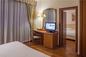 Minibar, in-room safe, desk, blackout curtains