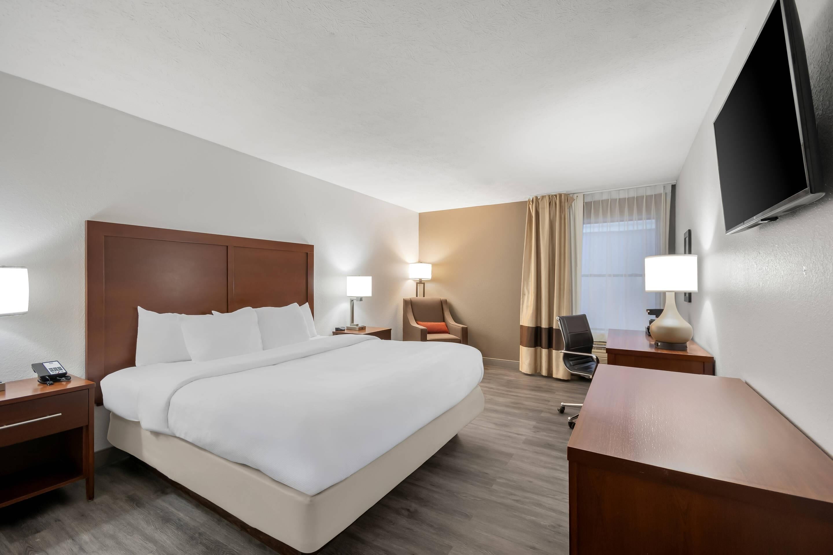 Basic Single Room, 1 Katil Raja (King), Accessible, Non Smoking | Cadar kapas Mesir, peralatan tempat tidur premium 