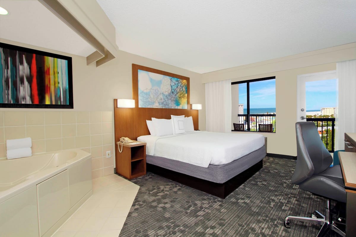 room, 1 king bed, balcony (whirlpool spa) | 1 bedroom, in-room safe, desk, laptop workspace