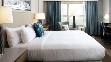 In-room safe, desk, blackout curtains, soundproofing