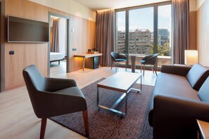 Egyptian cotton sheets, down comforters, memory foam beds, minibar