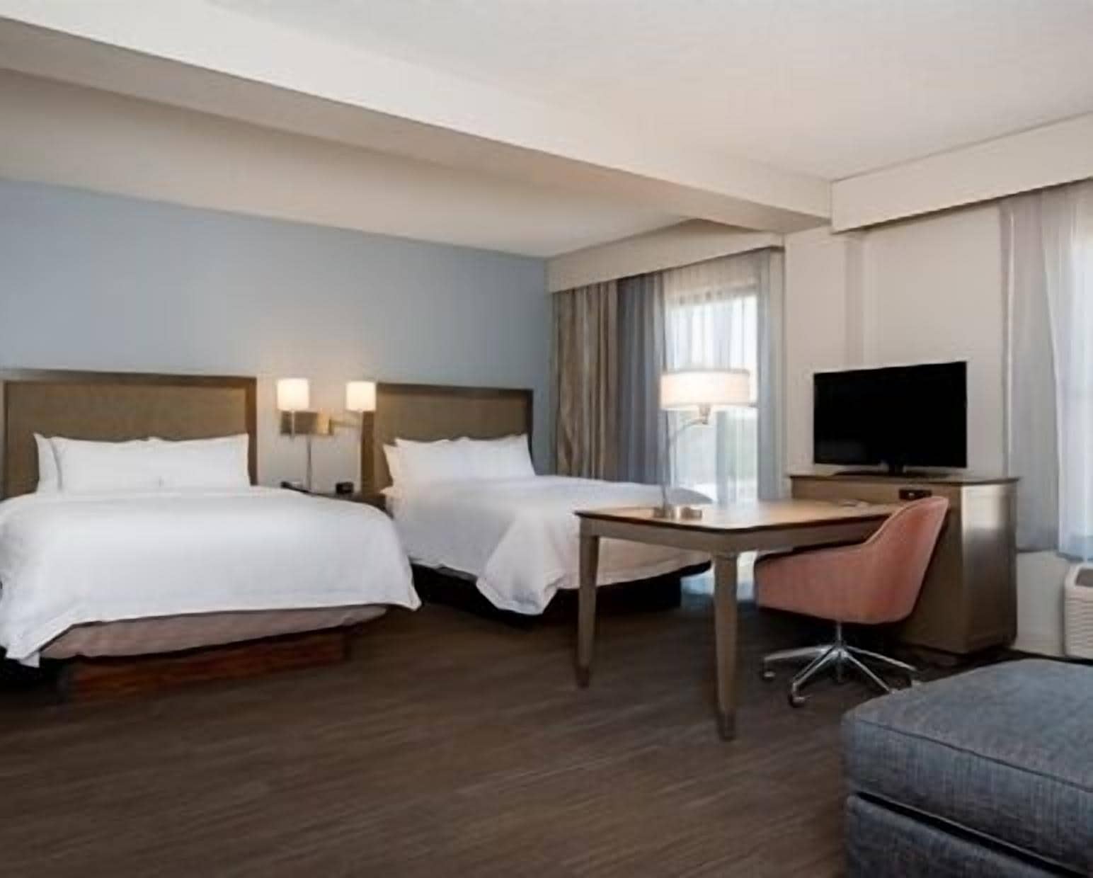 room, 2 queen beds, non smoking (oversized) | in-room safe, desk, iron/ironing board, free cots/infant beds