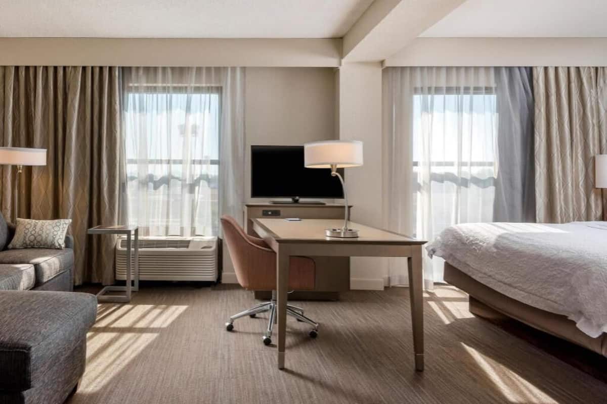 In-room safe, desk, iron/ironing board, free cribs/infant beds