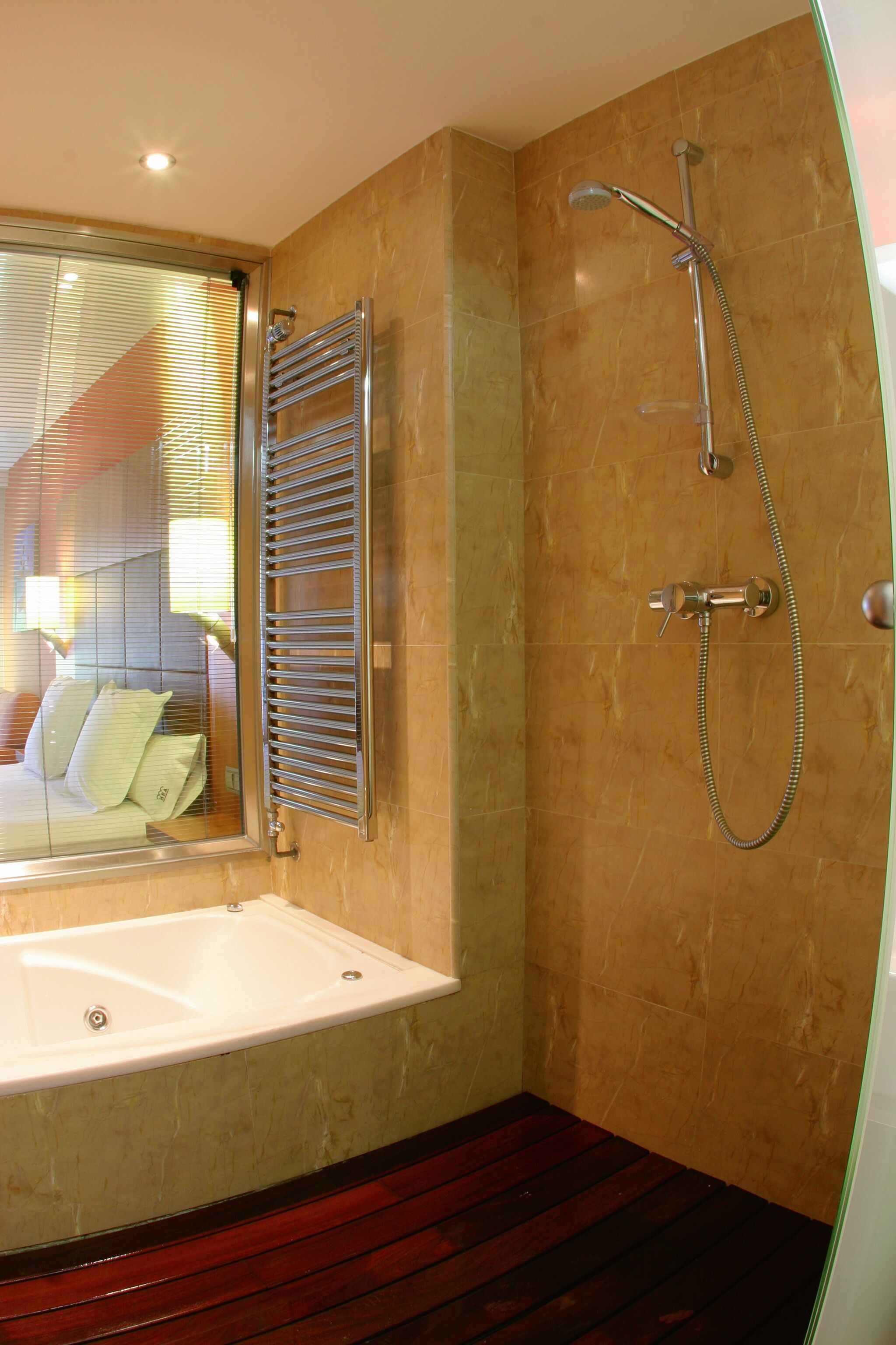 free toiletries, hair dryer, towels