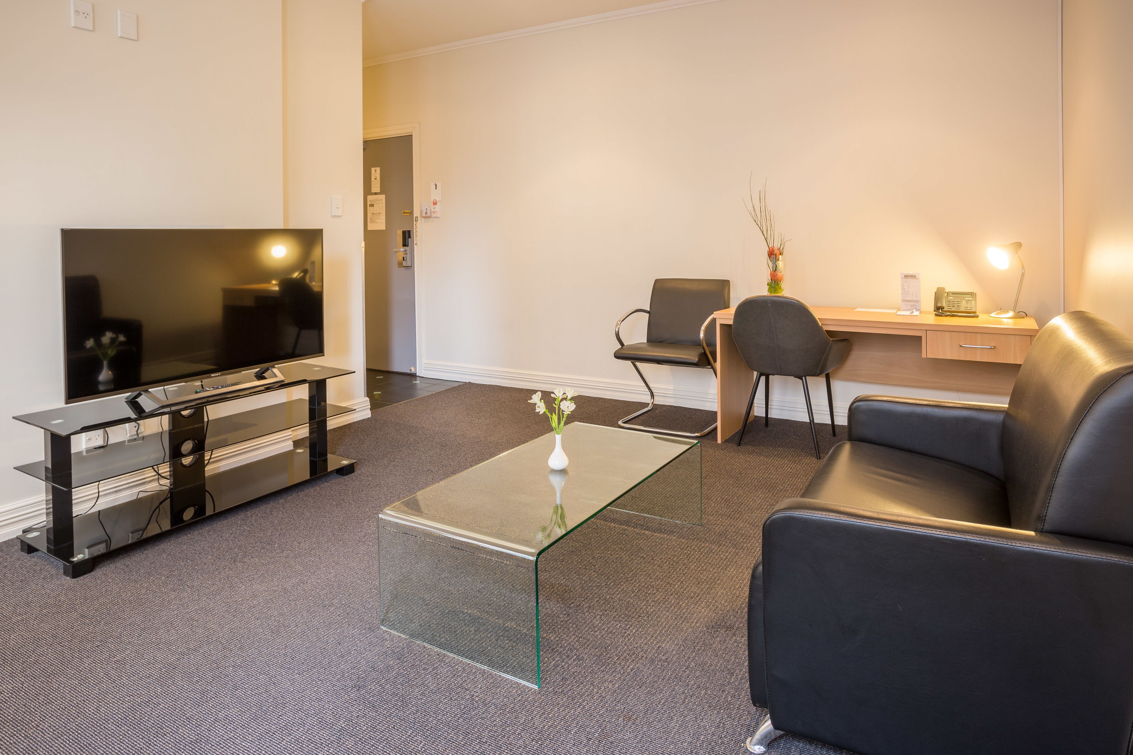 1 bedroom apartment | living area | 42-inch led tv with digital channels, tv