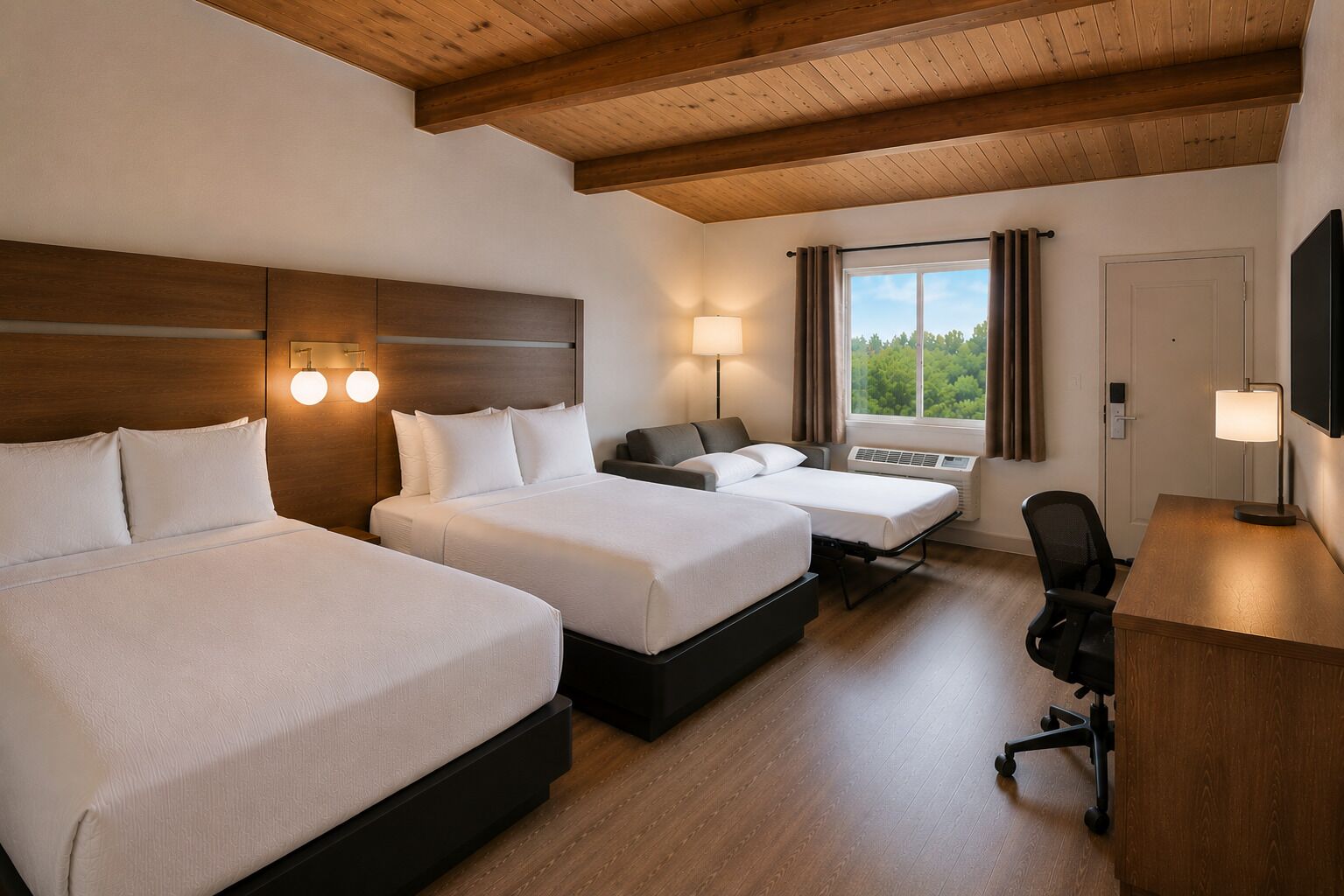 Ropa de cama de alta calidad y escritorio 