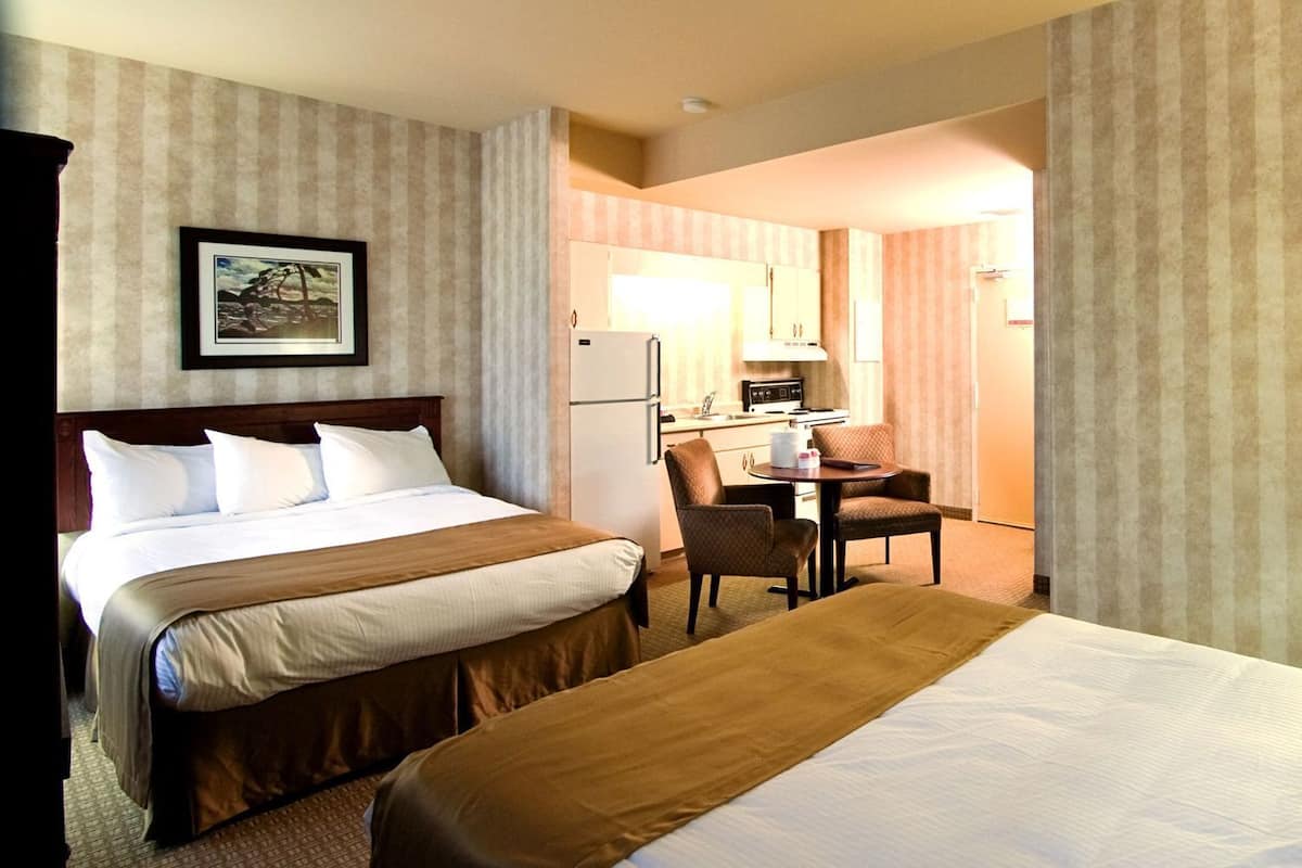 Desk, laptop workspace, blackout curtains, soundproofing