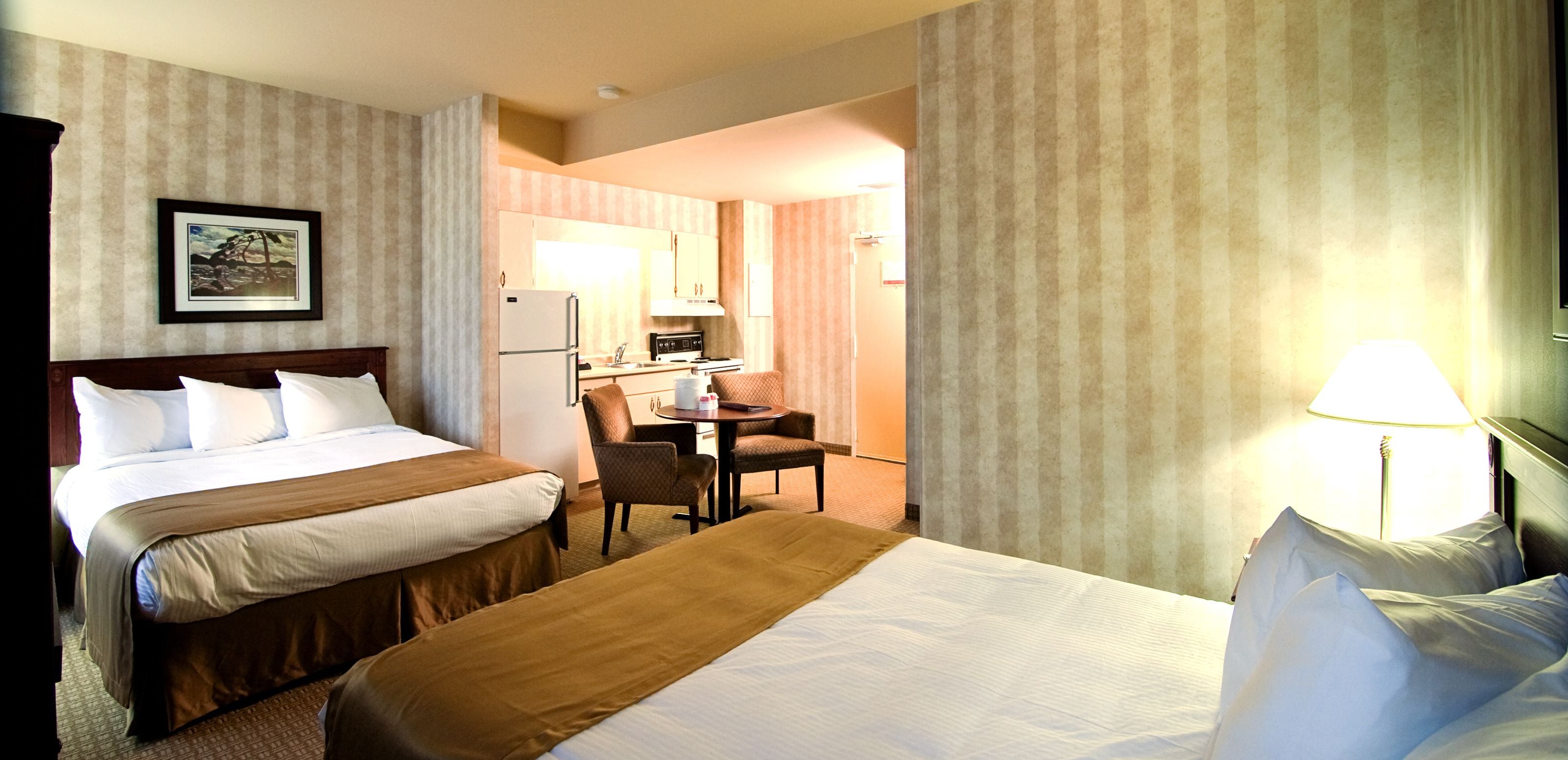 efficiency, room, 2 queen beds, non smoking | desk, laptop workspace, blackout curtains, soundproofing