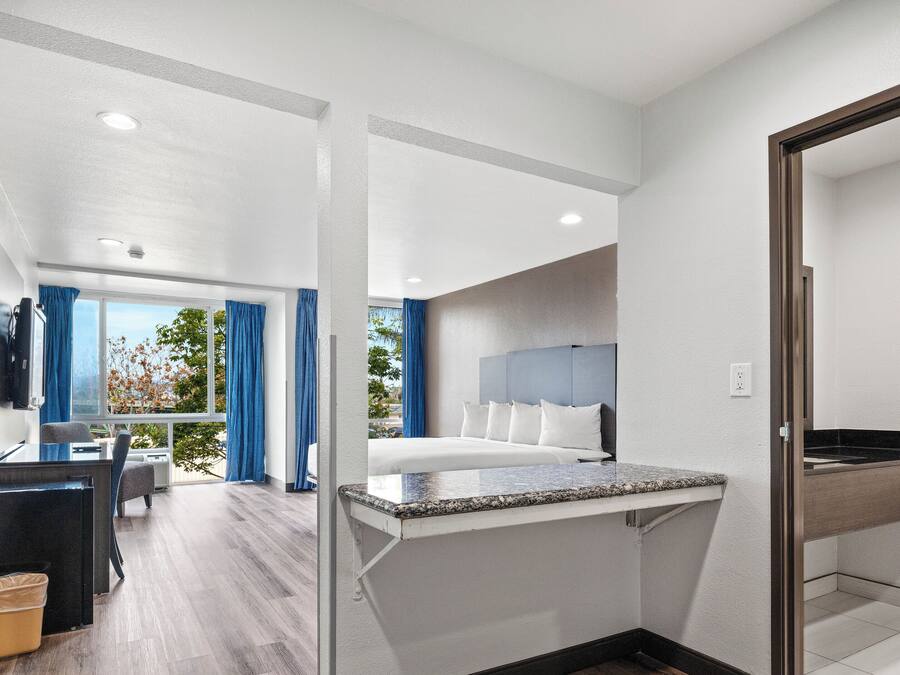 Blackout drapes, soundproofing, iron/ironing board, free WiFi