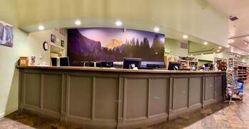 Reception area at Yosemite View Lodge