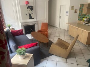 Appartement Familial, 2 chambres, non-fumeur, cuisine | Coin séjour
