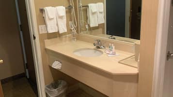 Free toiletries, hair dryer, towels, soap