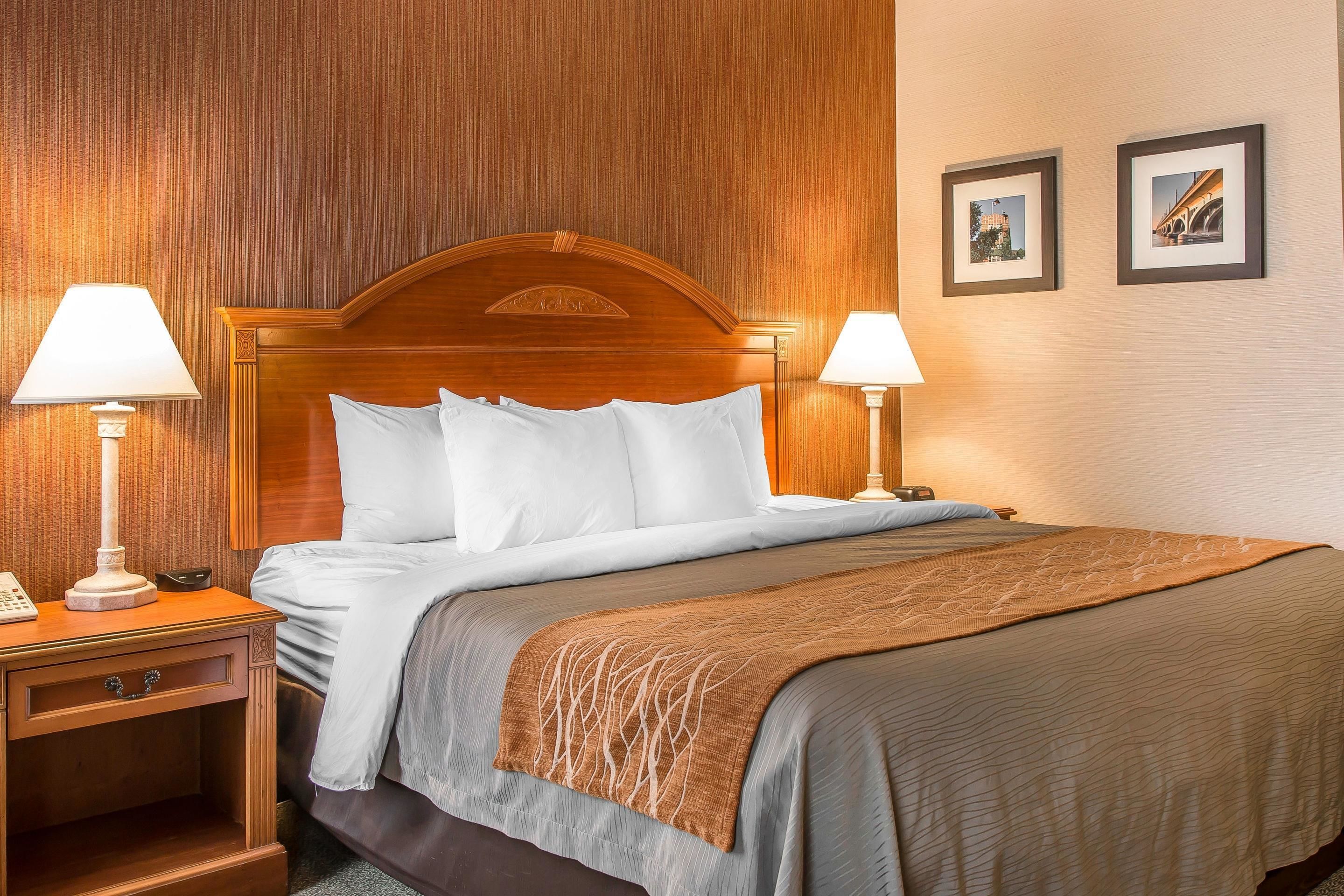 desk, laptop workspace, blackout curtains, iron/ironing board