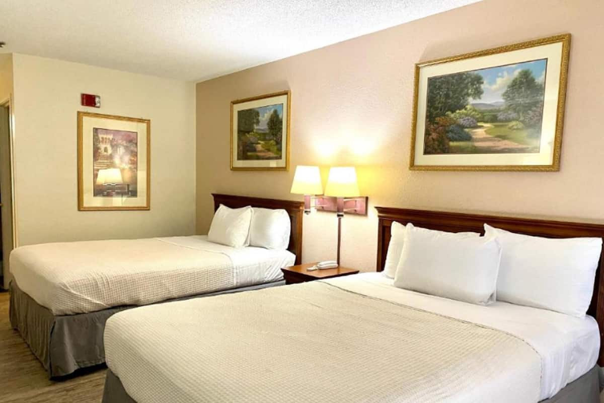 Standard Room, 2 Queen Beds, Non Smoking | Iron/ironing board, rollaway beds, free WiFi