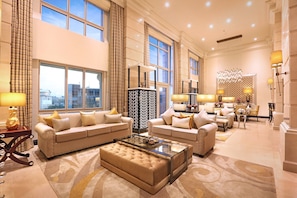 Premium bedding, memory-foam beds, minibar, in-room safe
