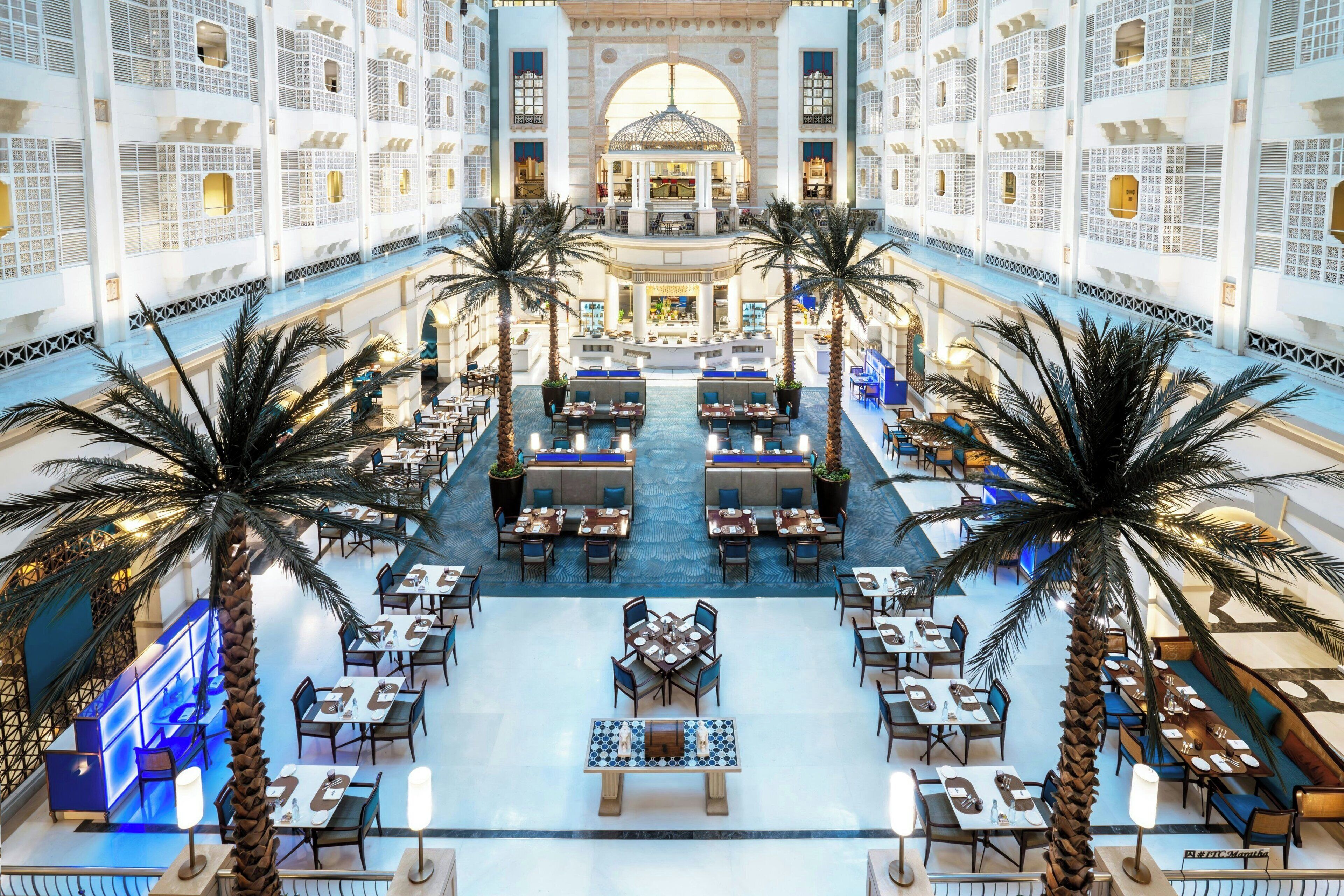 5 restaurants, breakfast, lunch, dinner served; indian cuisine