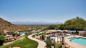 2 outdoor pools, open 6:00 AM to 10:00 PM, pool umbrellas, sun loungers