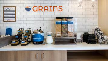 Free daily buffet breakfast