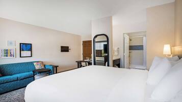 Egyptian cotton sheets, premium bedding, desk, laptop workspace