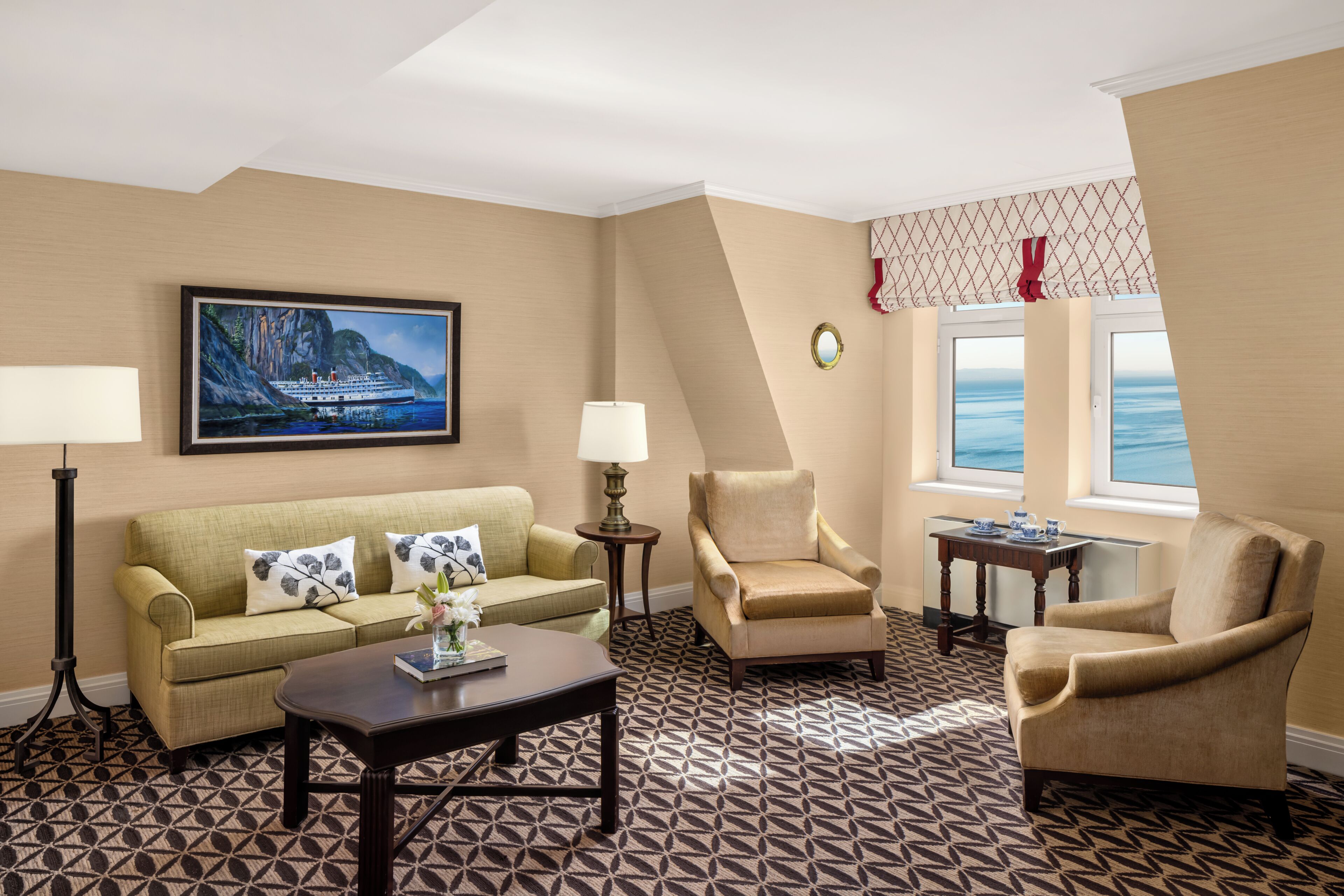 Suite, 1 King-Bett und Schlafsofa, Flussblick