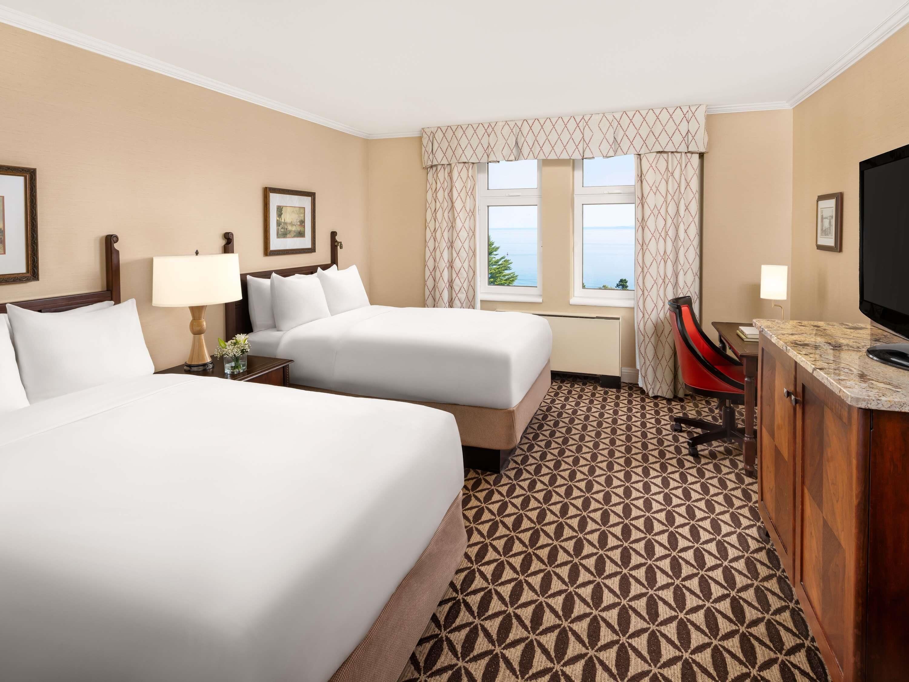 Double Room, 2 Double Beds, River View | Hypo-allergenic bedding, pillowtop beds, minibar, in-room safe