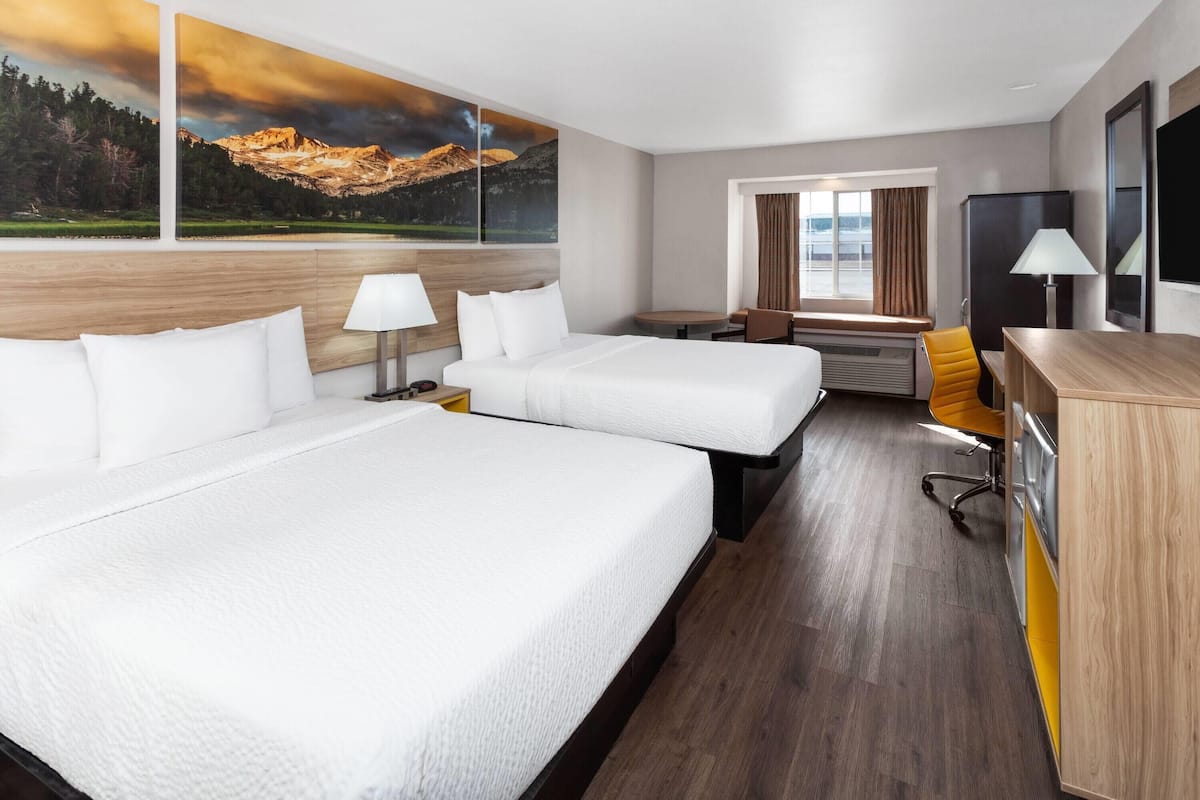 Room, 2 Queen Beds, Non Smoking | Desk, soundproofing, iron/ironing board, free cots/infant beds