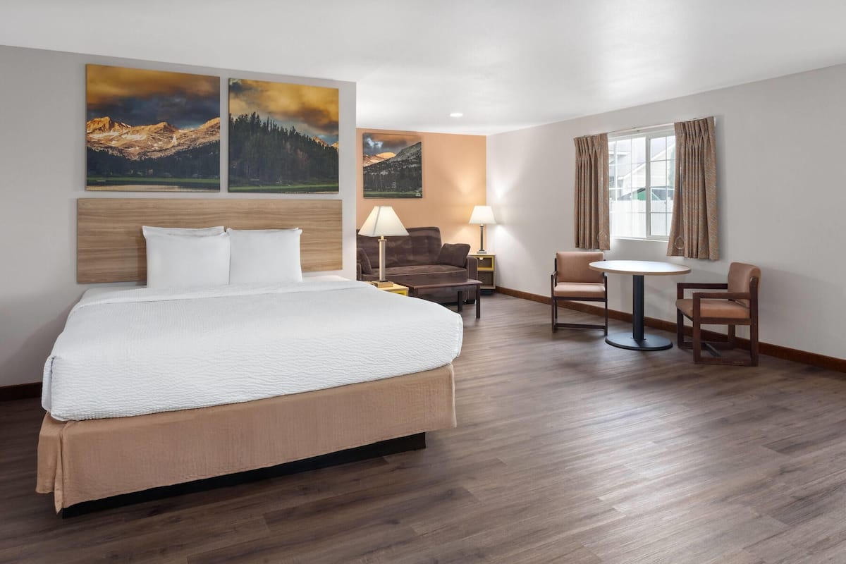Studio Suite, 1 King Bed, Accessible, Non Smoking (Mobility) | Desk, soundproofing, iron/ironing board, free cots/infant beds