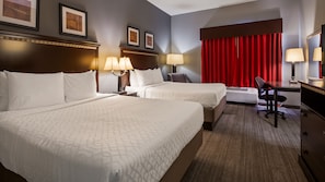 Standard Room, 2 Queen Beds | Premium bedding, desk, blackout curtains, iron/ironing board