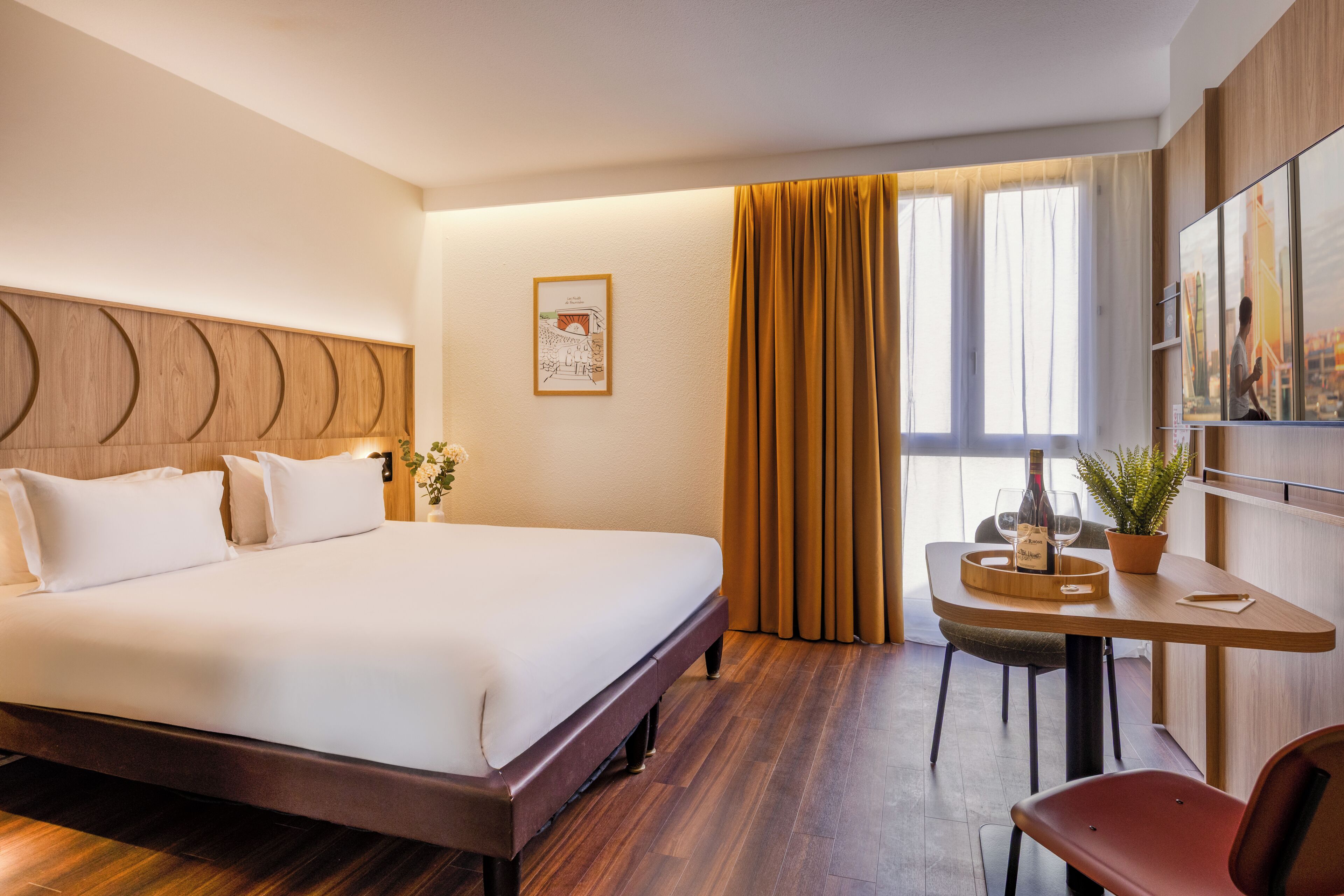 In-room safe, desk, blackout curtains, soundproofing