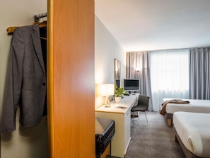 Standard Room, 2 Double Beds | Desk, laptop workspace, blackout drapes, soundproofing