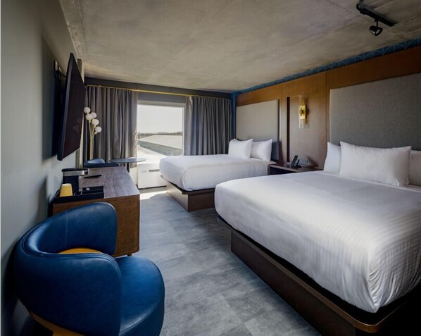 Premium bedding, pillowtop beds, in-room safe, desk
